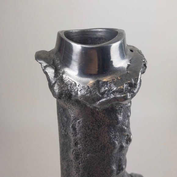 ARTHUR COURT Rare Vintage Cast Aluminum Deer Stag Antler Candlestick Pair - Picture 12 of 12